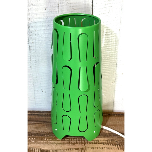Vintage 1990's IKEA Kajuta Green Metal Table Lamp Retired 12" Tall Works - Picture 7 of 7